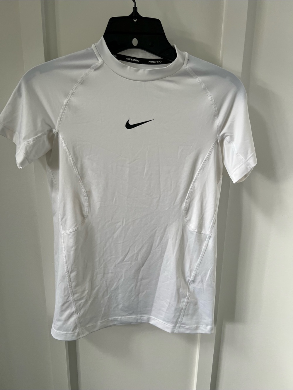 Nike White Kid’s Dri-FIT Short Sleeve Training Shirt